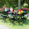 Small Breakfast Room Folding Space Saving Dining Table Chairs Camping Patio Cafe