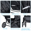 Double Seat Baby Stroller Portable Foldable Baby’s Safety Pushchair Adjustable