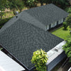 18pcs Black 3 Tab Asphalt Shingles Self Adhesive Bitumen Roofing Shingles 2.61m²