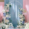 Large Arched Door Wedding Arch Background Flowers Balloons Stand Metal Frame