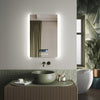 LED Bathroom Mirror with Bluetooth Shaver Socket Demister Dimmable Light 600x800