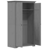 Wardrobe BODO Grey 101x52x176.5 Solid Wood Pine N2S6