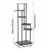 6 Tier Metal Plant Stand Indoor Outdoor Garden Flower Pot Shelf Display Rack UK