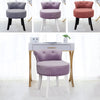Bedroom Padded Seat Vanity Chair Makeup Stool Dressing Table Velvet Pouffe Chair