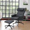 Home Office Swivel Chair Chenille Recliner Sofa Chairs Lounge Armchair Footstool