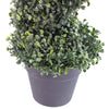 Artificial Boxwood Spiral Tree Topiary 3ft 90cm Buxus Spiral Pair Realistic