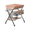 Adjustable Baby Changing Table Infant Diaper Changing Station with Wheels Khaki