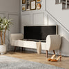 Beige Teddy Velvet Ottoman Stool With Lift Up Storage Bench Padded Footstool Box