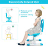 Kids Desk and Chair Set Height Adjustable Kids Study Table and Chair Set