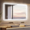 LED Ligthted Bathroom Mirror Vanity Sink Anti-Fog Dimmable Large Mirror IP65