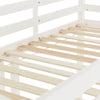 Bunk Beds Triple 3ft Single Bed Pine Wood Bed Frame High Sleeper for Kids White