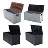 200-600L Outdoor Storage Box Large Patio Garden Deck Container Chest Wheels