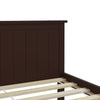 Bed Frame Dark Brown Solid Wood Pine 200x200 G7T0