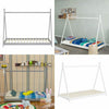 Solid Wood Kid House Bed Frame Single Bed Treehouse Toddler Child Floor Bedframe