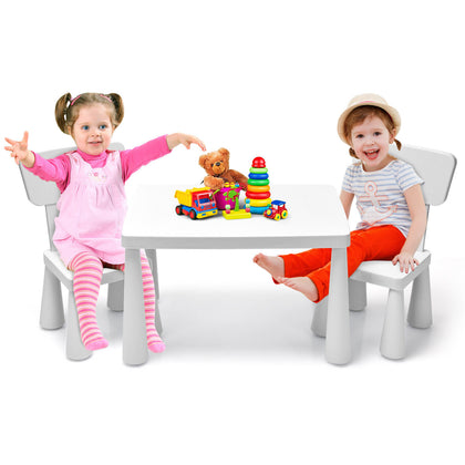 3 Piece Kids Table and Chair Set Toddler Activity Desk and Chairs Kids Furniture