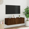 Camerina TV Wall Cabinet with Brown Oak 100x35x31 ,TV Stand Unit,TV Y8T8