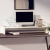 Lechnical Stand White 100x27x15 Solid Wood Pine, Stand, Stand U9S4
