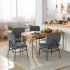 Modern Side Chair Bedroom Reading Accent Chair Adjustable Foot Pads-Grey