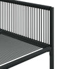 13 Piece Garden Dining Set Black Poly Rattan W0T5