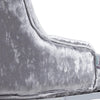 1/2PCS Velvet Dining Chairs Luxury Padded Dining Room Chairs Armless Silver Legs