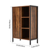 Bathroom Cabinet Shelf Cupboard Bedroom Storage Unit Brown Wooden Furniture