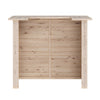 Rustic Pine Wooden Garden Mini Bar Home Drinks Bar Counter Table Reception Desk