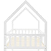 Kids Bunk Beds Wooden Single Size Bed Treehouse Bed Pine Wood Bed Frame White