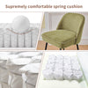 2X Breakfast Bar Stools Thickened Pad Linen Dining Chairs for Counter Kitchen