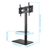 Free Standing TV Stand with Durable Shelves TV Mount Bracket with Screws Fixing