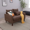 Modern L-Shaped Corner Sofa 2 3 Seater Armchair Couch With Footstool