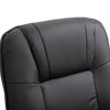 Ergonomic Recliner Sofa Chair PU Leather Armchair Lounger with Footrest, Black