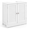 Under Sink Cabinet Freestanding Bathroom Vanity Cabinet w/ 2 Shutter Doors