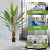 180cm Large Artificial Bird of Paradise Tree in Pot Indoor House Fake Plant UK