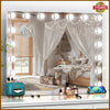 Large Hollywood Mirror Vanity Make Up Mirror with LED Lights Tabletop Light Up