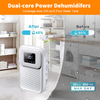 1.5L Dehumidifier Portable Quiet Home Air Dryer for Mould Moisture Damp Remote
