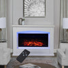 34'' Fireplace Electric Fire Suite Surround 9 Color LED Flame Room Heater Remote