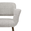 2X Grey Kitchen Dining Chairs Upholstered Lounge Living Room with Arms &Backrest