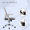 Mesh Home Office Chair Swivel Task Computer Desk Chair w/ Lumbar Support, Grey