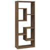 Wall Shelf Brown Oak 36x16x90 cm Engineered Wood