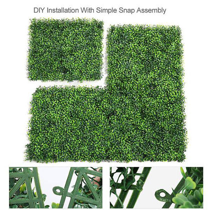 6/12/18X Artificial Wall Hedge Grass Fence Plant Fake Greenery Mat Foliage Panel