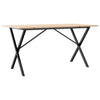 Dining Table X-Frame 160x80x75 Solid Wood Pine and Cast I8P3