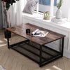 Industrial Wood TV Stand Entertainment Unit Coffee Table Cabinet with Shelf Rack