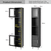 180CM Bathroom Cabinet Freestanding Slim Tower Cabinet Floor Storage Cabinet