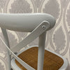 Grey Cross Back Dining Chair Comfortable & Stylish Oak Wooden Home Cafe Office