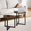 2x Industrial Nesting Coffee Table Living Room Bedroom Side Table Lamp Stand