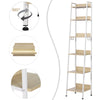 6 Tiers Bookshelf Ladder Display Storage Shelving Kitchen Plant Unit with Hook