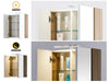 LED Bathroom Cabinet Wall Mounted Mirror Glass Shelf Storage Cupboard