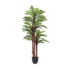 6.6FT 2m Large Artificial Palm Tree Fake Plant Faux Green Phoenix Palm With Pot