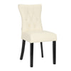 2/4pcs Cream Modern Dining Kitchen Chairs High Back Padded Leather Restaurant