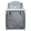Outdoor 2-6 Shelf Camping Foldable Cupboard Kitchen Station Cook Table Aluminum